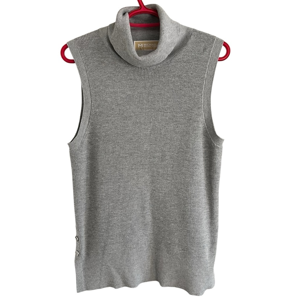 Michael Kors Sleeveless Turtleneck Sweater